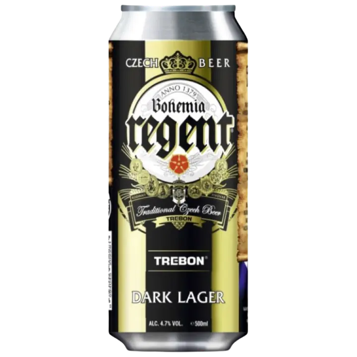 Bohemia Regent Tumma Lager Olut 4,7% 50cl tölkki|Bohemia 丽晶黑饮料 4.7% 50cl 罐装
