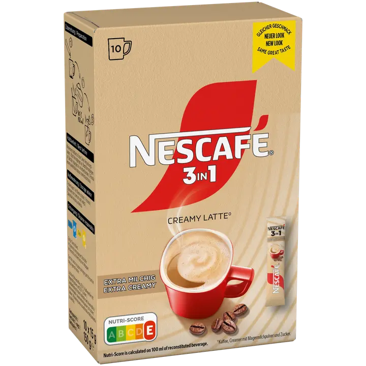 Nescafé 3in1 Creamy Latte 10kpl/150g pikakahvi|Nescafé 三合一奶油拿铁 10粒/150g 速溶咖啡