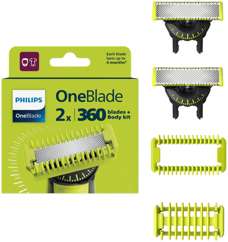 Philips OneBlade 飞利浦 360度替换刀头 F&B QP624/50