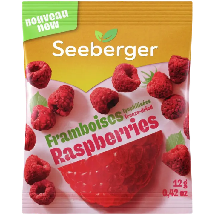 Seeberger Crunchy Raspberries pakastekuivattu vadelma 12g-Seeberger 脆脆覆盆子冻干覆盆子 12g