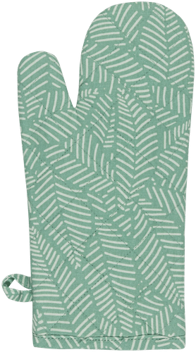 House 隔热手套 Outline leaves 15x32厘米 绿色