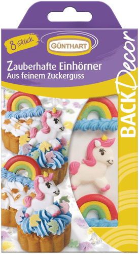 Günthart Kakunkoriste Yksisarviset sokeria 17g|Decor Günthart 蛋糕装饰独角兽(糖制) 17g
