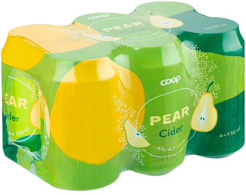 6 x Coop päärynäsiideri 4,7 % 0,33 l tlk
