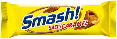Smash 咸焦糖巧克力棒 40g|Smash! salt karamell suklaapatukka 40g