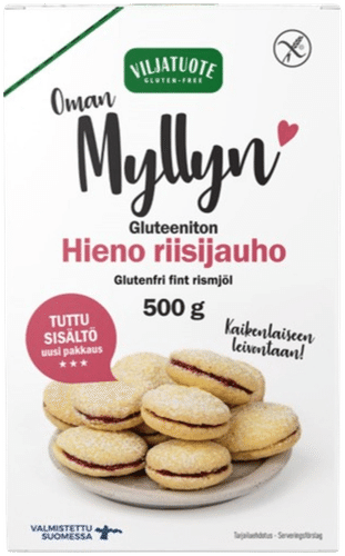 Virtasalmen Viljatuote Gluteeniton Hieno riisijauho 500g|Virtasalmen Viljatuote 无麸质细米粉 500g