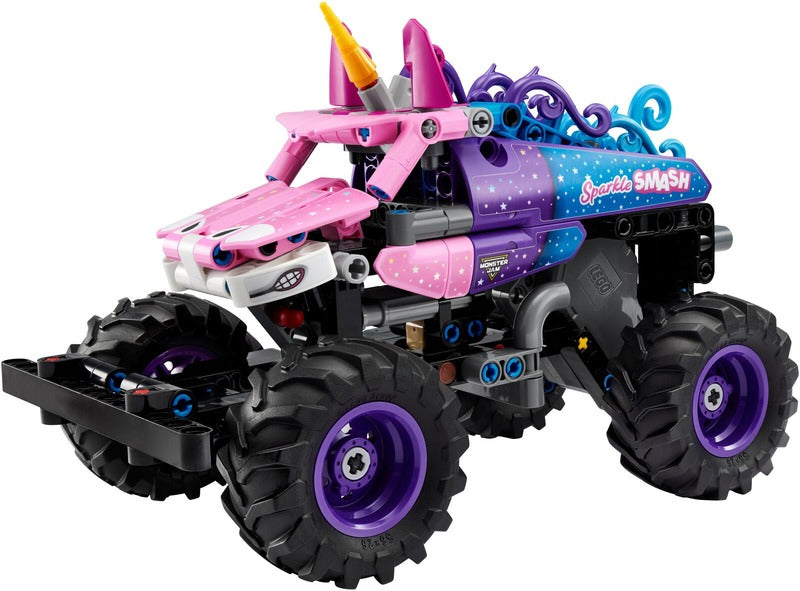 LEGO 科技机械 42220 Monster Jam™ Sparkle Smash™ 牵引卡车|LEGO® Technic 42220 Monster Jam™ Sparkle Smash™ vetomoottorilla