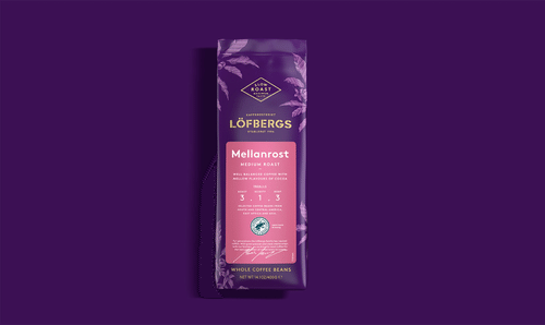 Löfbergs Medium Roast Papukahvi 400 g Rainforest Alliance|Löfbergs 中度烘焙豆咖啡 400 克 雨林联盟