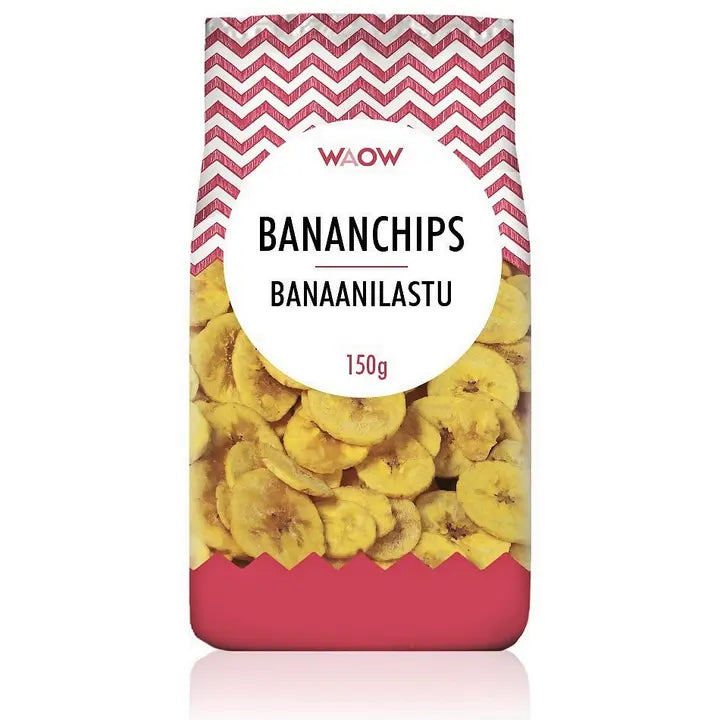 WAOW 150 g Banaanilastu-Waow 150 克 香蕉片