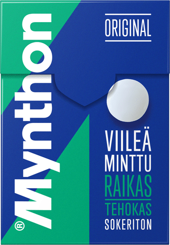 Mynthon 原味清凉薄荷无糖润喉糖 85g|Mynthon Original Viileä Minttu sokeriton kurkkupastilli 85g