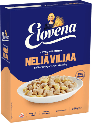Elovena 350g 4-viljan täysjyvämuro|Elovena 350克四谷全麦麦片