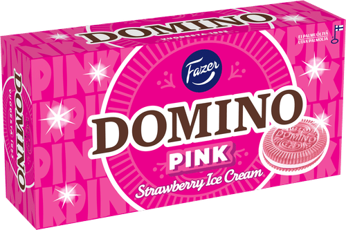 Fazer Domino 粉色夹心饼干 350 g|Fazer Domino Pink täytekeksi 350 g