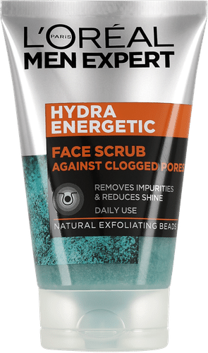 L'Oréal Paris Men Expert Hydra Energetic puhdistava kasvojenkuorintageeli 100ml
