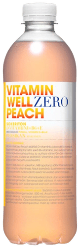 Vitamin Well Zero Persikka hyvinvointijuoma 500ml
