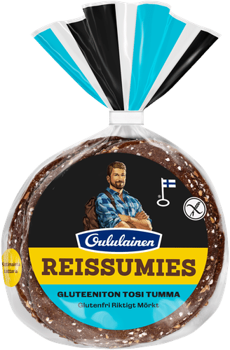Oululainen Reissumies 无麸质特黑麦面包 3片装 210g|Oululainen Reissumies Gluteeniton Tosi Tumma 3kpl 210g