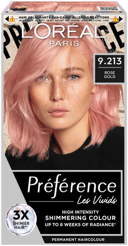 L'Oréal Paris Préférence Vivid Colours Rose Gold 欧莱雅 持久染发剂 1件