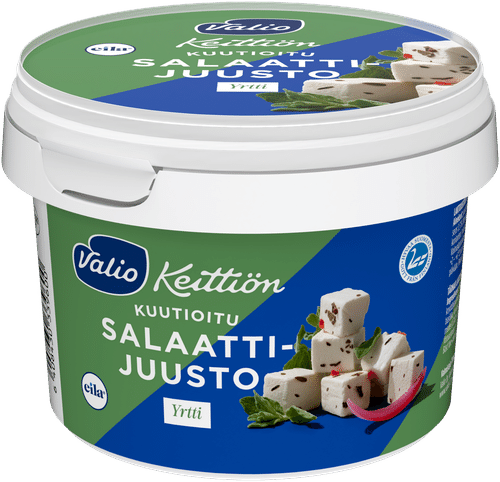 Valio Keittiön salaattijuusto kuutiot yrtti 160 g laktoositon