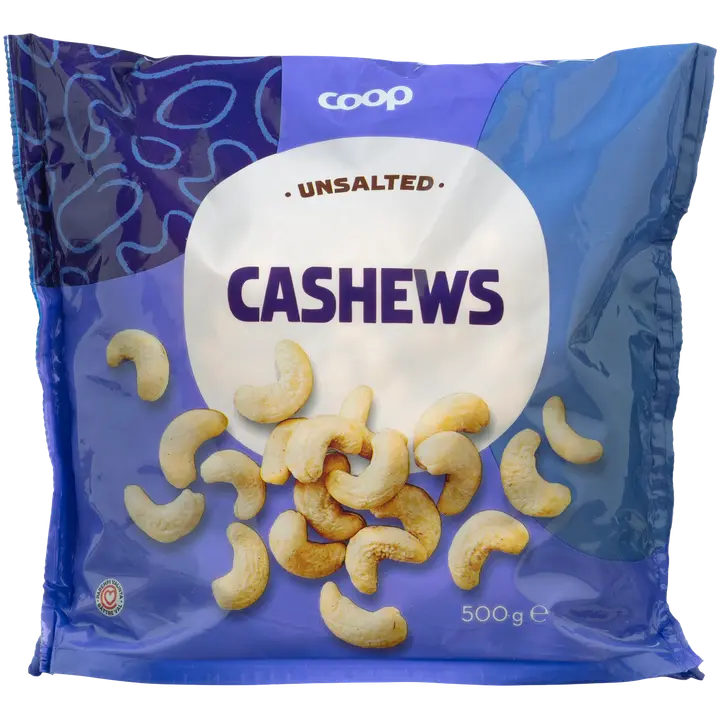 Coop cashewpähkinät suolaamaton 500g-Coop 腰果 无盐 500g