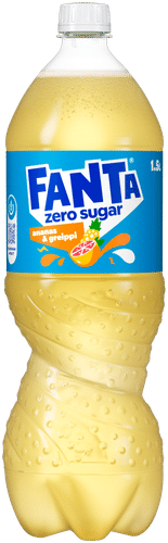 Fanta Zero菠萝西柚汽水 塑料瓶装 1,5 L