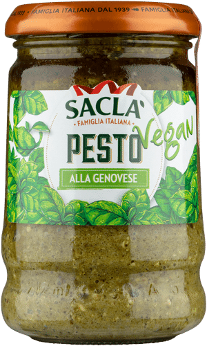 Sacla 190克纯素罗勒香蒜酱|Sacla 190g Vegan basilikapesto