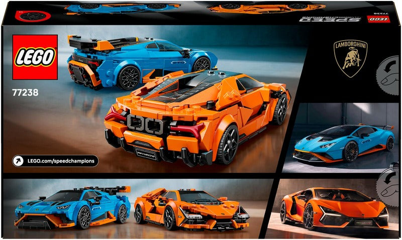 LEGO 极速冠军77238兰博基尼Revuelto和Huracán STO|LEGO Speed Champions 77238 Lamborghini Revuelto ja Huracán STO