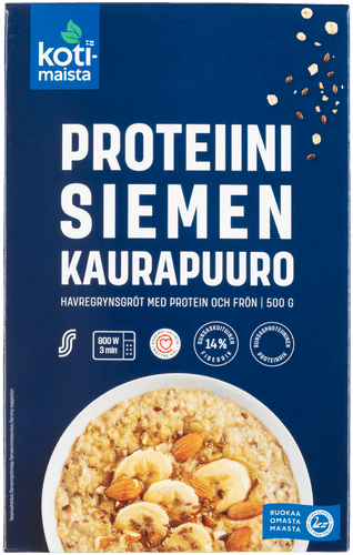 Kotimaista proteiini-siemen kaurapuuro 500 g|Kotimaista 蛋白质籽粒燕麦粥 500 g