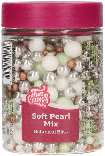 FunCakes pehmeät sokerihelmet, Botanical Bliss Mix 80 g|Funcakes 软糖珠,植物幸福混合装 80 g