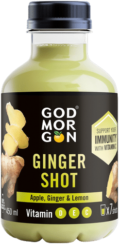 God Morgon 苹果姜柠檬汁 + 维生素 C、E 和 D 450 ml