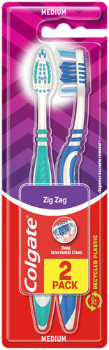 Colgate ZigZag 中毛牙刷 2kpl