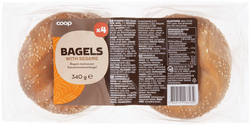 Coop 芝麻籽贝果 340 g|Coop seesaminsiemenbagel 340 g