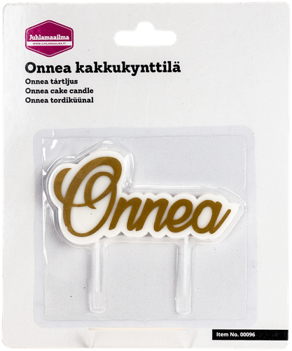 Juhlamaailma Onnea kynttilä