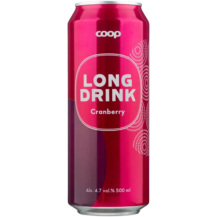 Coop Cranberry long drink 4,7 % 0,5 l tlk|Coop 蔓越莓长饮 4.7% 0.5 l tlk