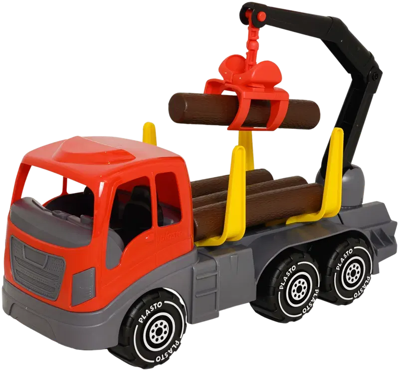Plasto 原木卡车,长款 45 cm|Plasto tukkirekka, pituus 45 cm