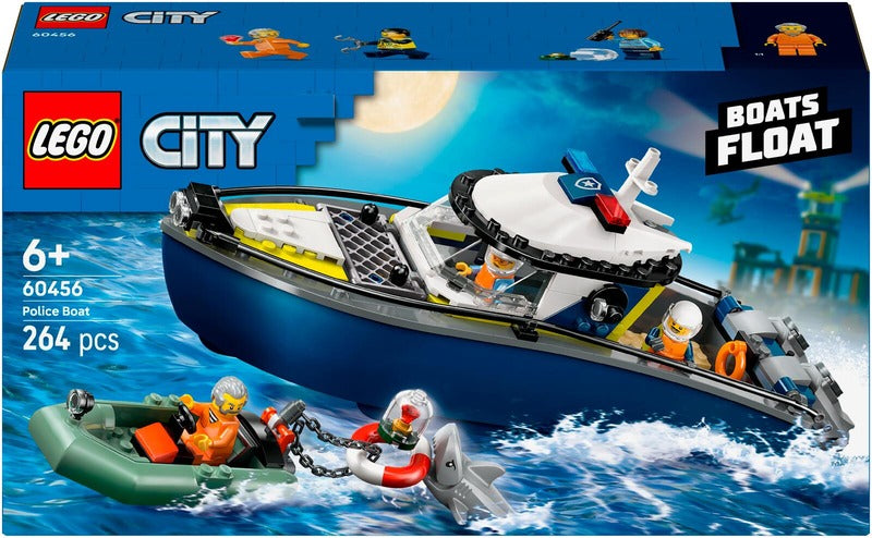 LEGO 警船追捕|LEGO® City Police 60456 Takaa-ajo poliisiveneellä