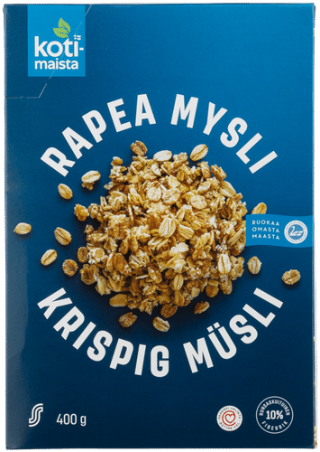 Kotimaista Rapea mysli 400 g|Kotimaista 脆麦片 400g