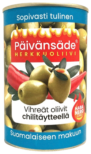 Päivänsäde 美味橄榄 青橄榄去核辣椒馅 300g/130g
