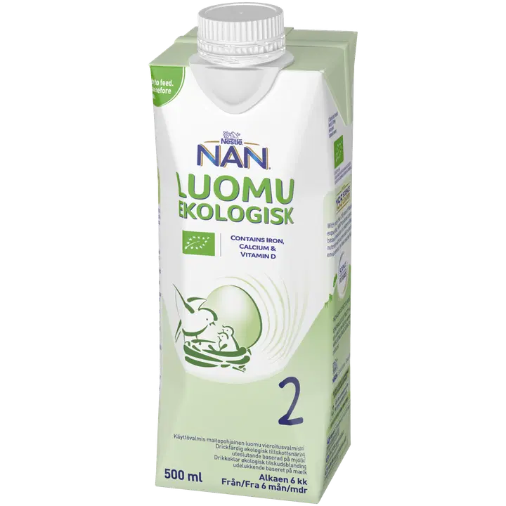 Nestlé NAN 有机断奶配方2段 500ml|Nestlé NAN 2 Vieroitusvalmiste Luomu 500ml