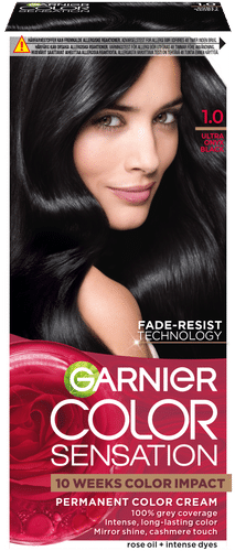 Garnier Color Sensation 1.0 Ultra Onyx Black Musta intensiivinen kestoväri 1kpl