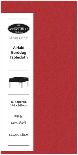 Asp pöytäliina 140 x 240 cm punainen