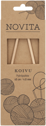 Novita 桦木环形针60厘米 4mm