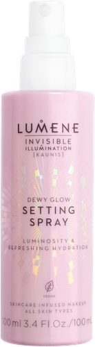 Lumene 隐形光泽保湿定妆喷雾 100 ml|Lumene Invisible Illumination Dewy Glow Kosteuttava meikinkiinnityssuihke 100 ml