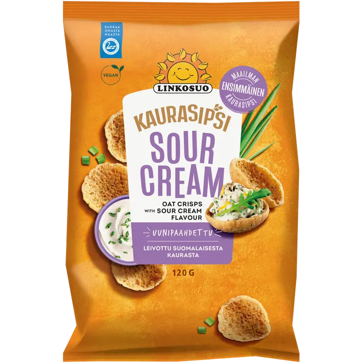 Linkosuo Kaurasipsi 120g Sour Cream-Linkosuo 燕麦片 120g 酸奶油