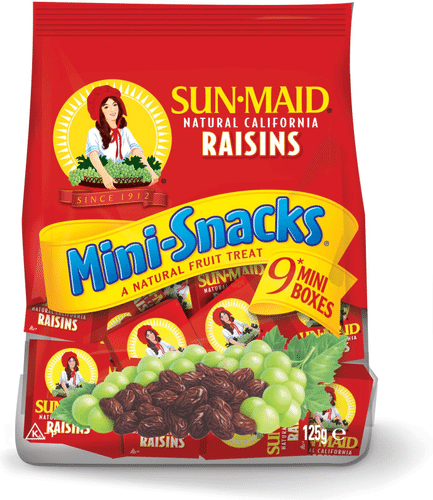 9x14g Sun-Maid Mini-Snacks rusina 9 miniaskia