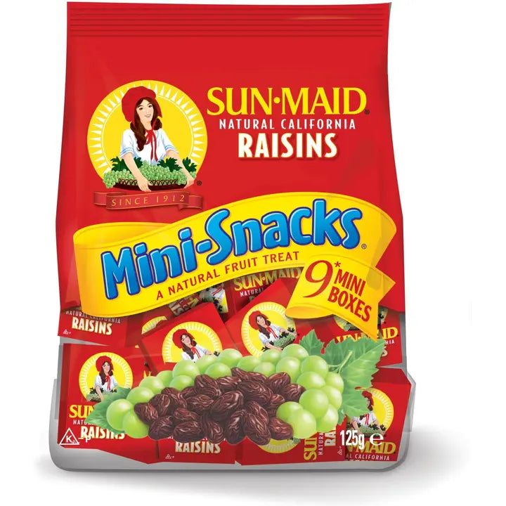 9x14g Sun-Maid Mini-Snacks rusina 9 miniaskia-Sun-Maid 9x14g Sun-Maid 迷你零食葡萄干 9 迷你盒