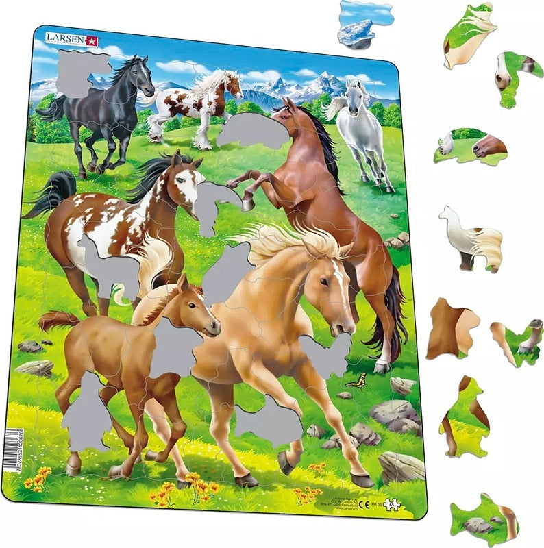 Larsen 拼图 马 Maxi 65片|Larsen palapeli Hevoset Maxi 65 palaa