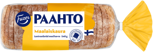 Fazer Paahto Maalaiskaura 540g, paahtoleipä|Fazer Paahto 乡村燕麦540克烤面包片