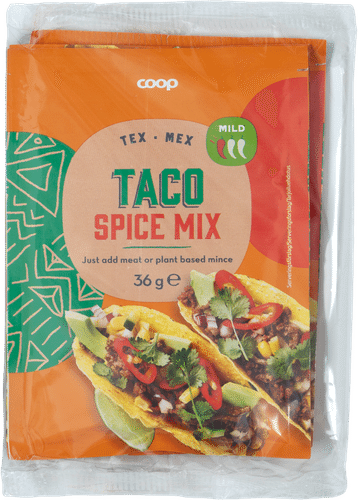 Coop 塔可调味料(微辣)3包装 108 g|Coop tacomausteseos mild 3-pack 108 g