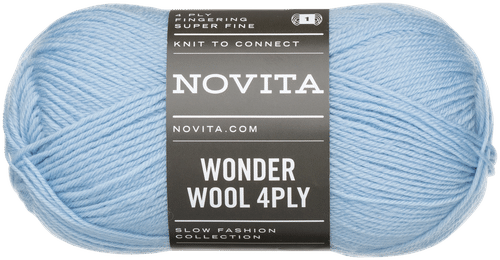 Novita Wonder Wool 4股毛线 50克 浅色勿忘我 1001