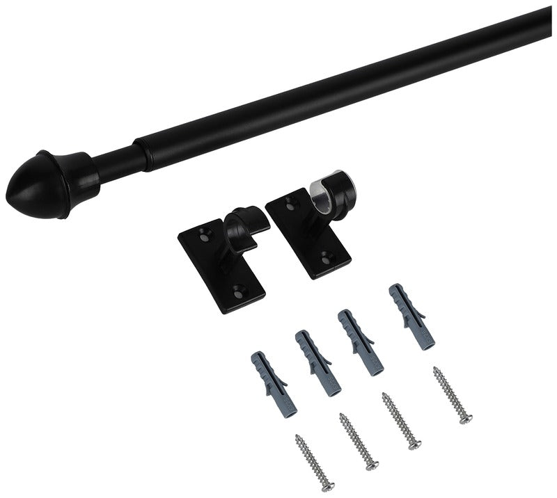 Ihanin 黑色窗帘杆 75-125cm 11/13mm