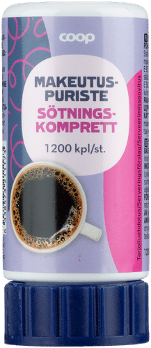 Coop makeutuspuriste 1200 kpl 72 g|Coop 甜味片 1200片 72 g