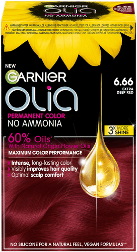 Garnier Olia 6.66 胭脂红持久染发剂 174ml